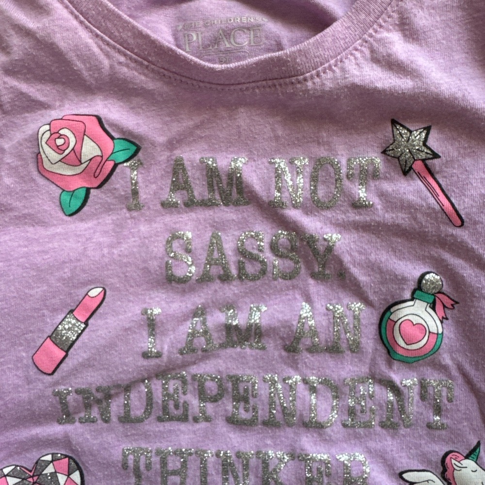 Girls Lot Size 5T Unicorn Jeans Tops Sweatshirt Bundle Cat & Jack Jumping Beans - Picture 8 of 10